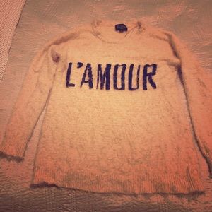 Soft fuzzy warm sweater